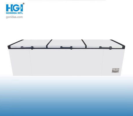 Ba cửa Tủ đông lồng ngực sâu thương mại 1380 lít Giỏ có thể tháo rời