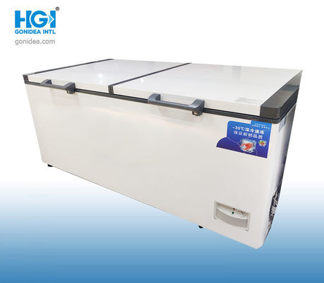 548 lít Chợ Bữa tối Cửa đôi Cửa hàng Thương mại Tủ đông Sâu Ngực Lớn
