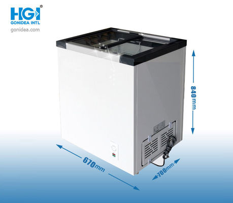 Cửa trượt ngăn ngực sâu 108L mở trên cùng 4 bánh Điều khiển nhiệt độ cơ học