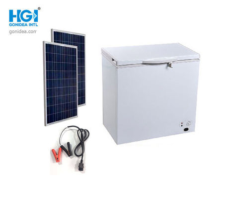Tủ đông năng lượng mặt trời chạy bằng nhiệt DC màu trắng Mở đầu 162 Lít 42,5kg