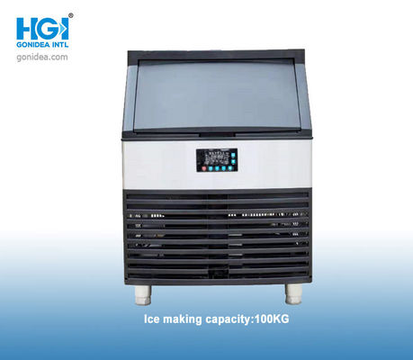 Máy làm đá tự động thương mại 100kg Thùng nước đen 220lbs 36L