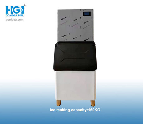 110V 220V Máy làm đá tự động thương mại đặt sàn 160kg / 24h Làm mát bằng không khí