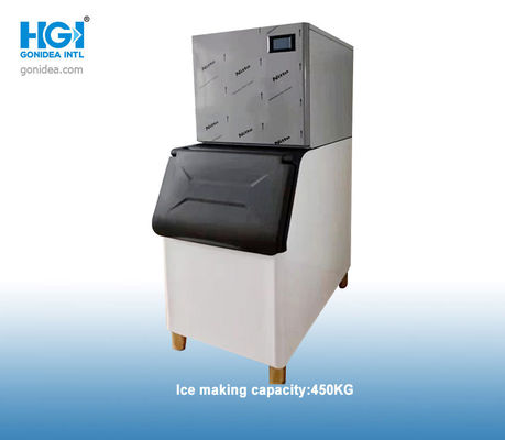 Máy làm đá tự động SS304 thương mại R134a 450Kg ngưng tụ nước