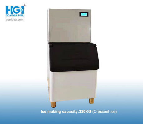 Máy làm đá tự động 320KG / 24H Hình vuông Thương mại 1500W 105L